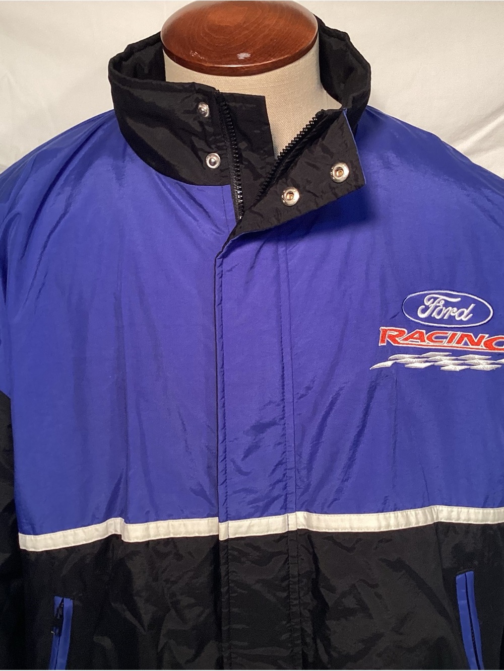 Racing Champions Ford Racing NASCAR  Blue and Black Bomber Jacket Size XL - Picture 5 of 14